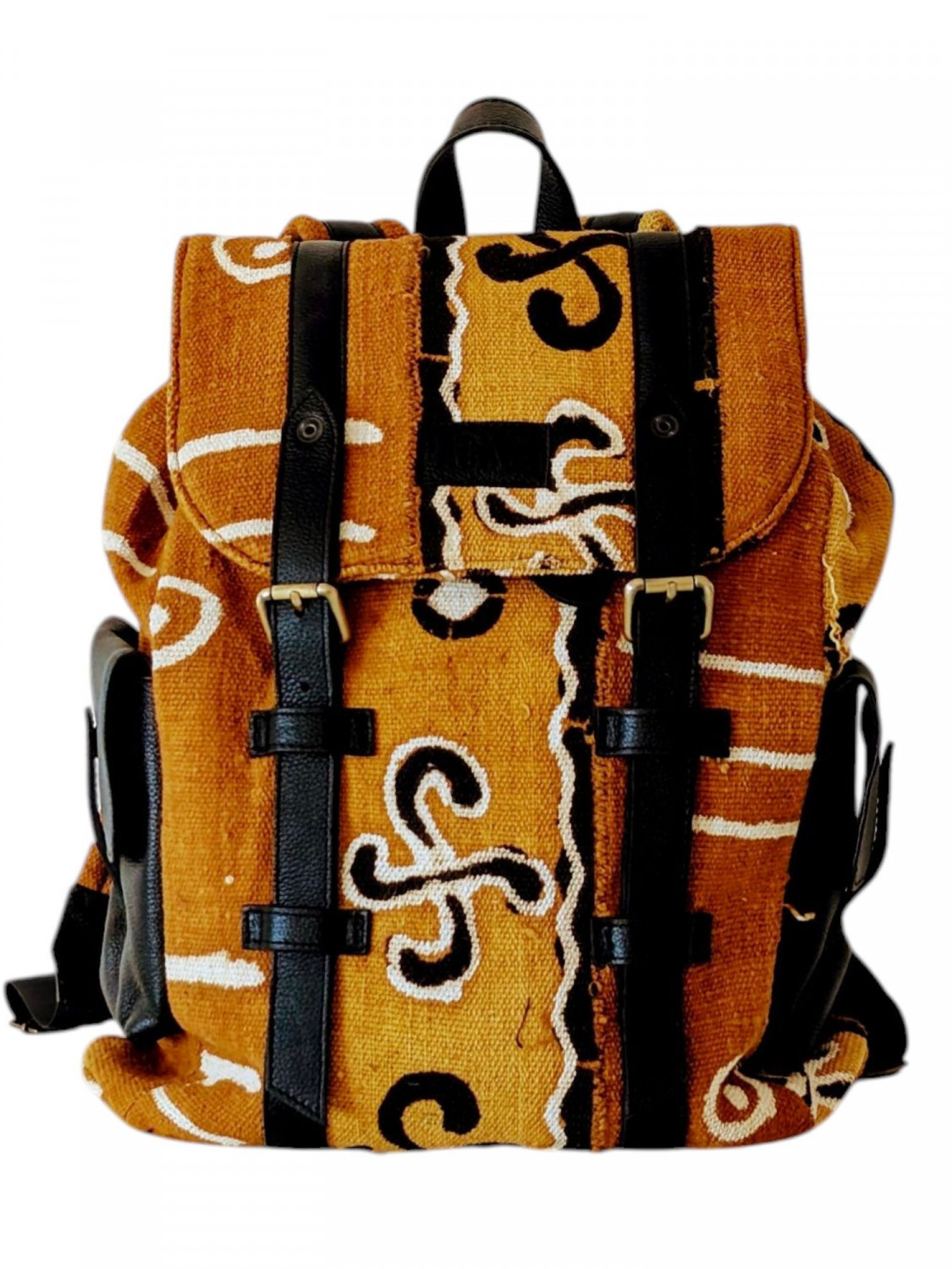 Sac à dos Alédjo cuir camel – PACKOA | Maroquinerie artisanale en bogo