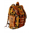 Sac à Dos Alédjo en Bogolan & Cuir Camel | PACKOA