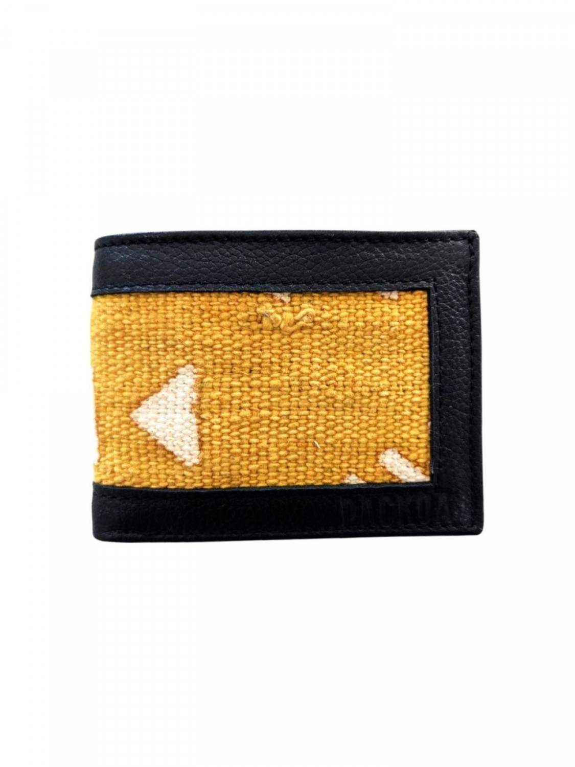 Portefeuille en pagne tissé