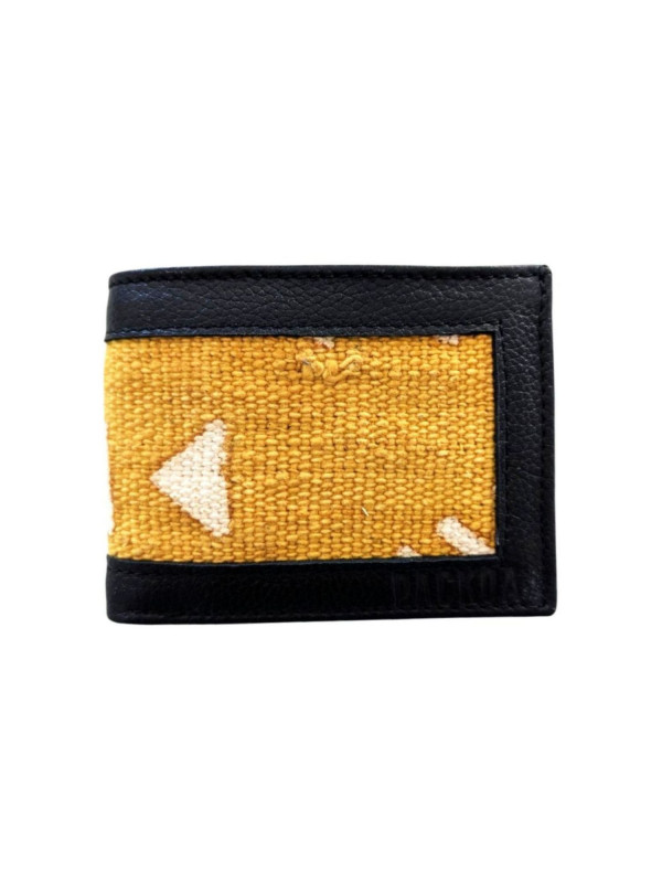 Portefeuille en pagne tissé