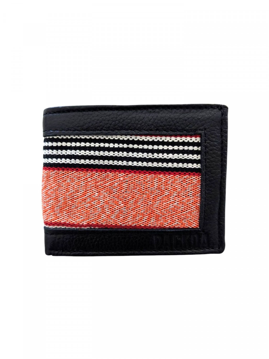 Portefeuille pagne tissé Sao Tomé & cuir – Portefeuille femme artisana