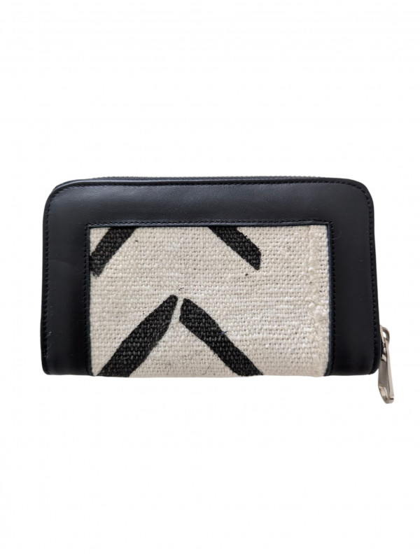 Portefeuille en pagne tissé