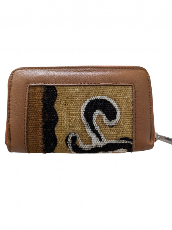 Portefeuille Angela Bogolan & Cuir – Portefeuille Femme artisanal |