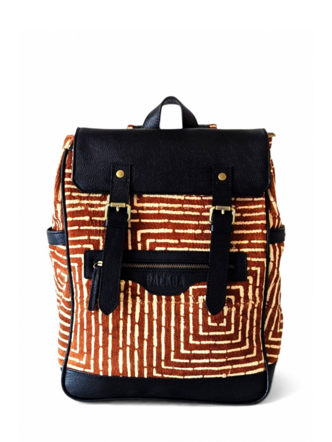 Sac à dos cuir & bogolan – Iba Édition Limitée | PACKOA