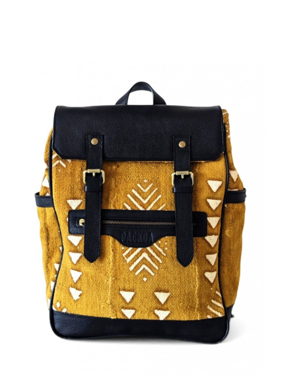 Sac à dos cuir & bogolan – Nala Édition Limitée | PACKOA