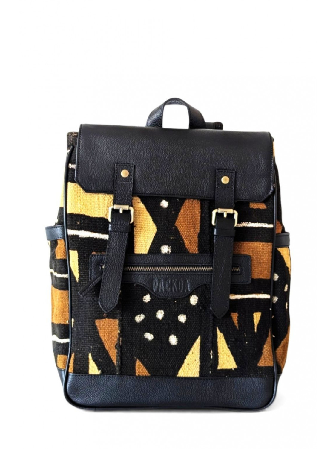 Sac à dos cuir & bogolan – Luma Édition Limitée | PACKOA