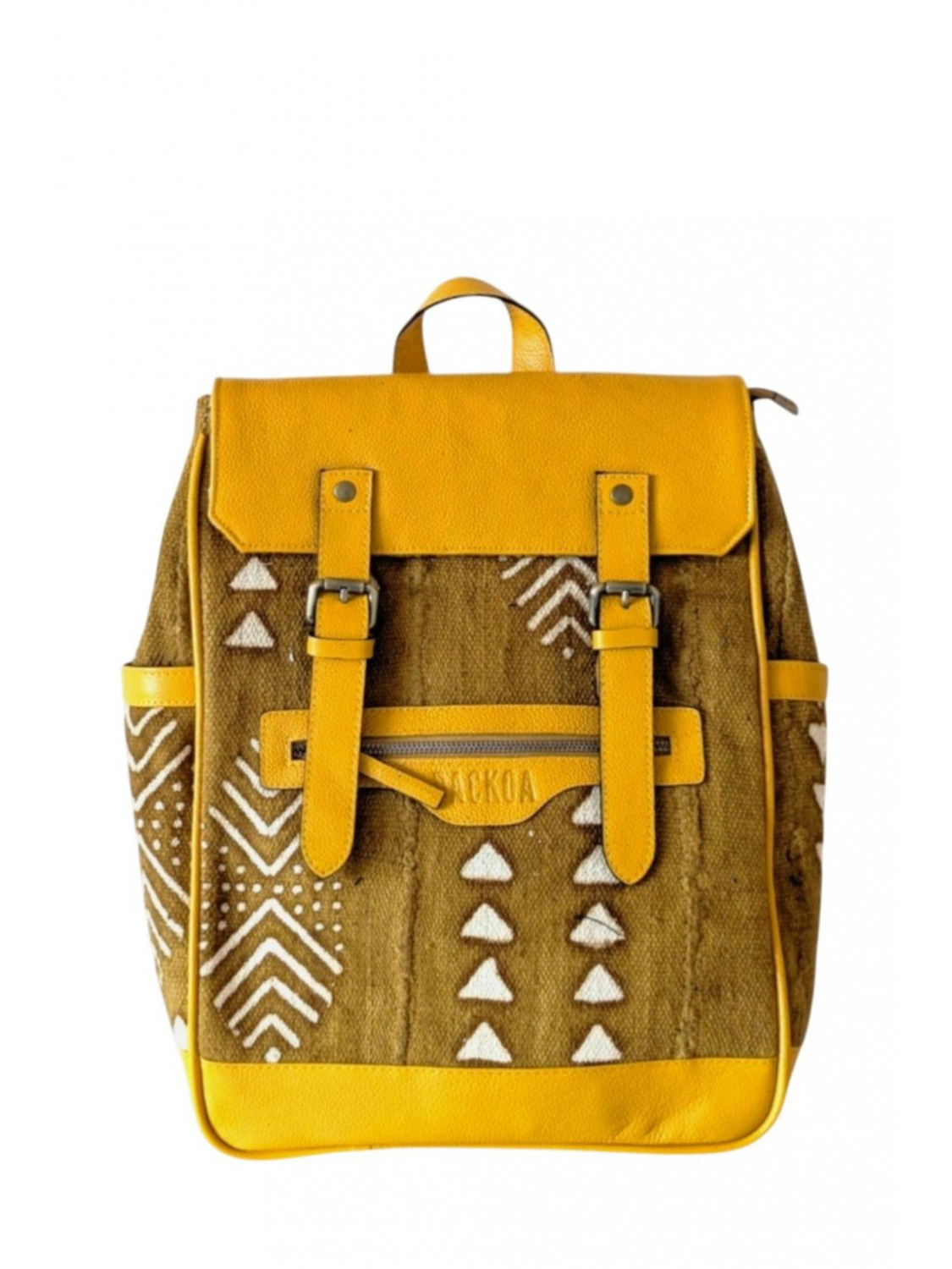 Sac à dos cuir & bogolan – Enya Édition Limitée | PACKOA