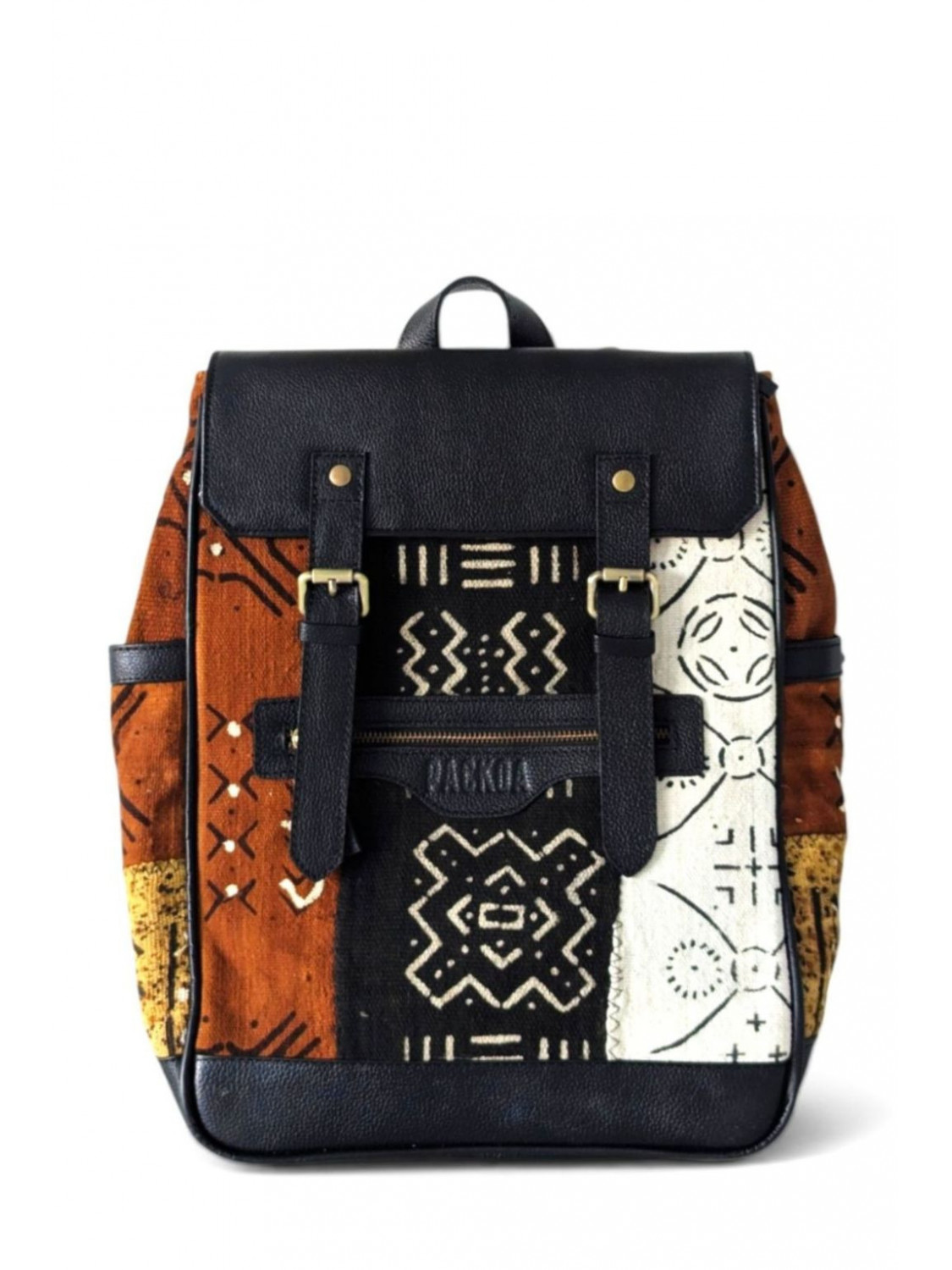 Sac à dos cuir & bogolan – Zeko Édition Limitée | PACKOA