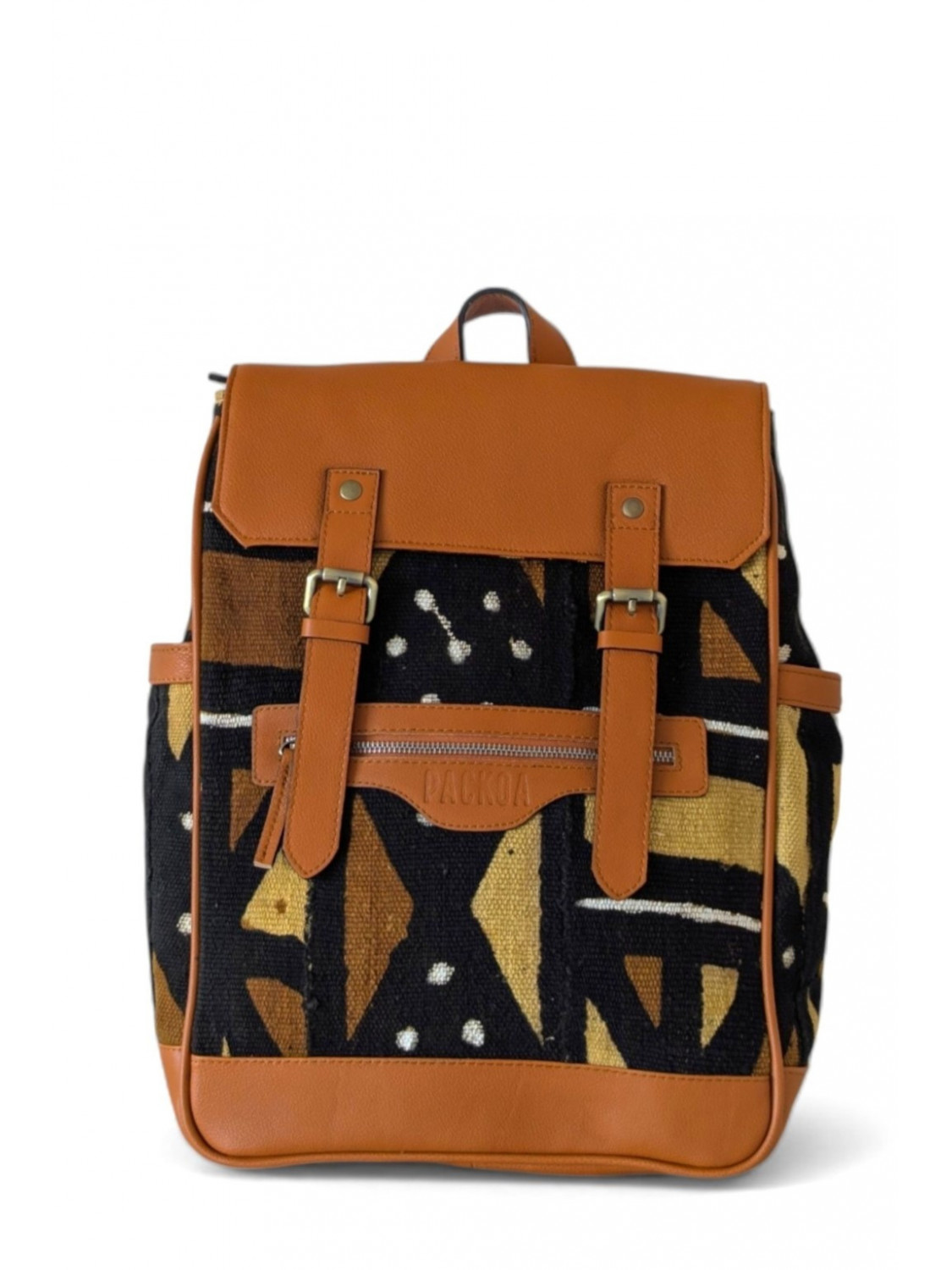Sac à dos cuir & bogolan – Kays Édition Limitée | PACKOA