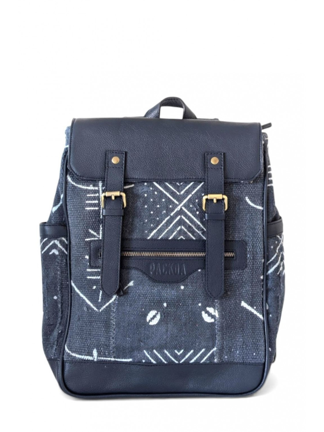 Sac à dos cuir & bogolan – Jabari Édition Limitée | PACKOA