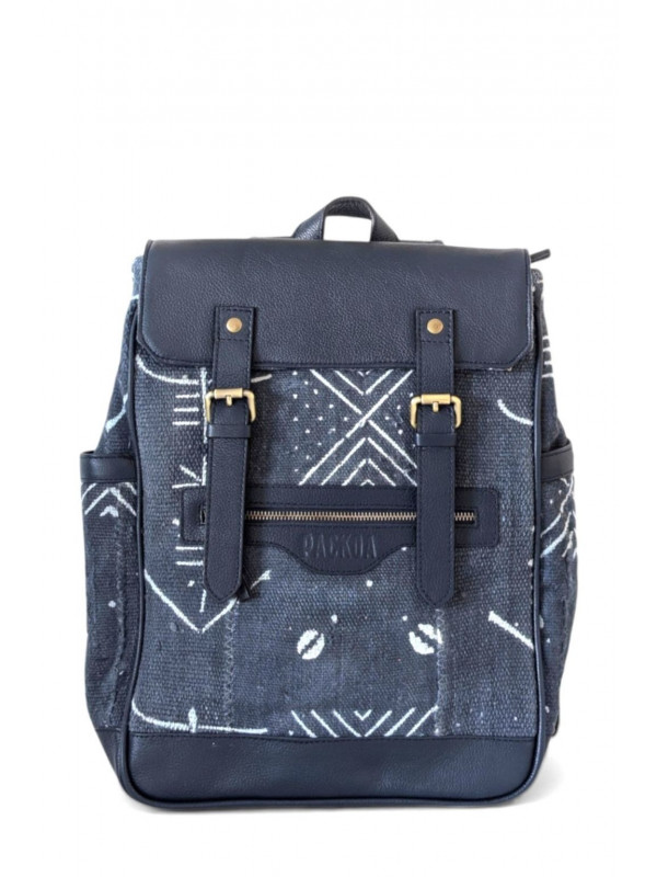 Sac à dos cuir & bogolan – Jabari Édition Limitée | PACKOA
