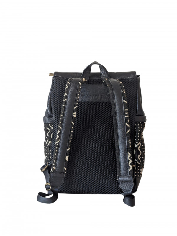 Sac à dos cuir & bogolan artisanal – Sahara Nomade | PACKOA