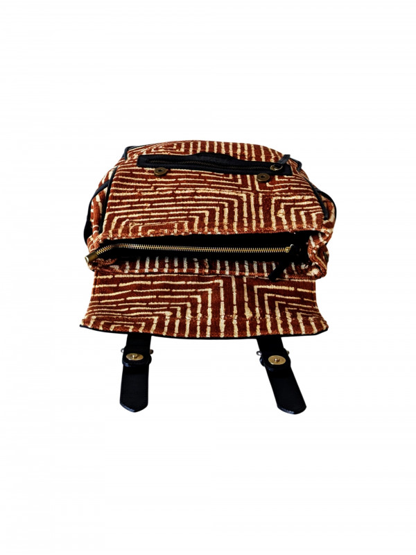 Sac à dos cuir & bogolan – Iba Édition Limitée | PACKOA