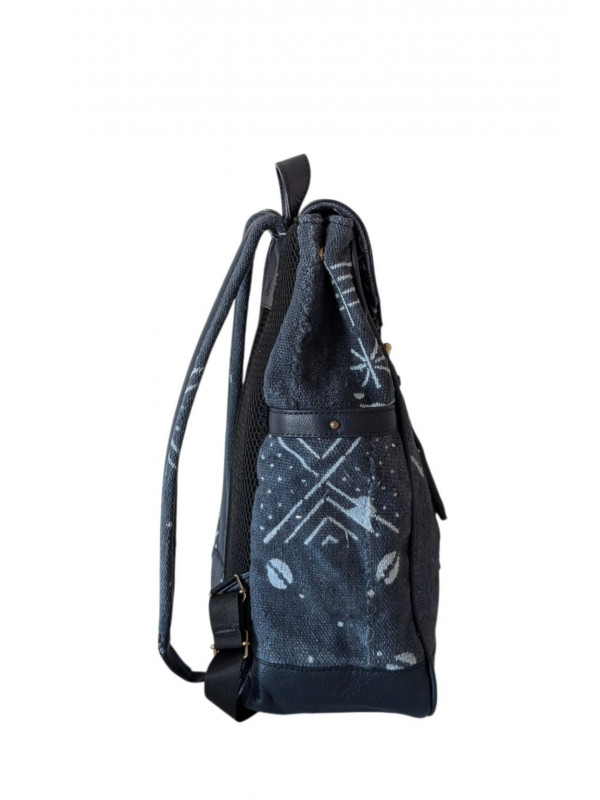 Sac à dos cuir & bogolan – Jabari Édition Limitée | PACKOA