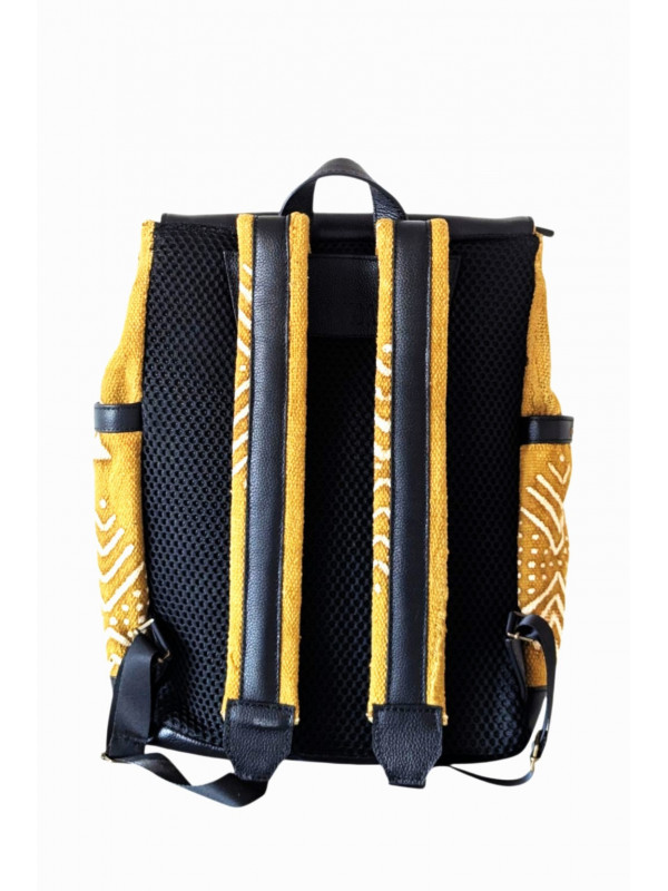 Sac à dos cuir & bogolan – Nala Édition Limitée | PACKOA