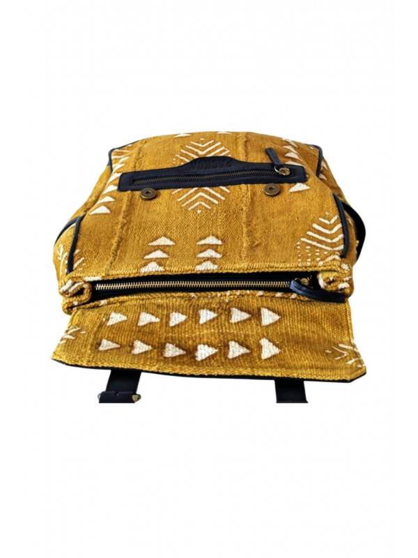 Sac à dos cuir & bogolan – Nala Édition Limitée | PACKOA