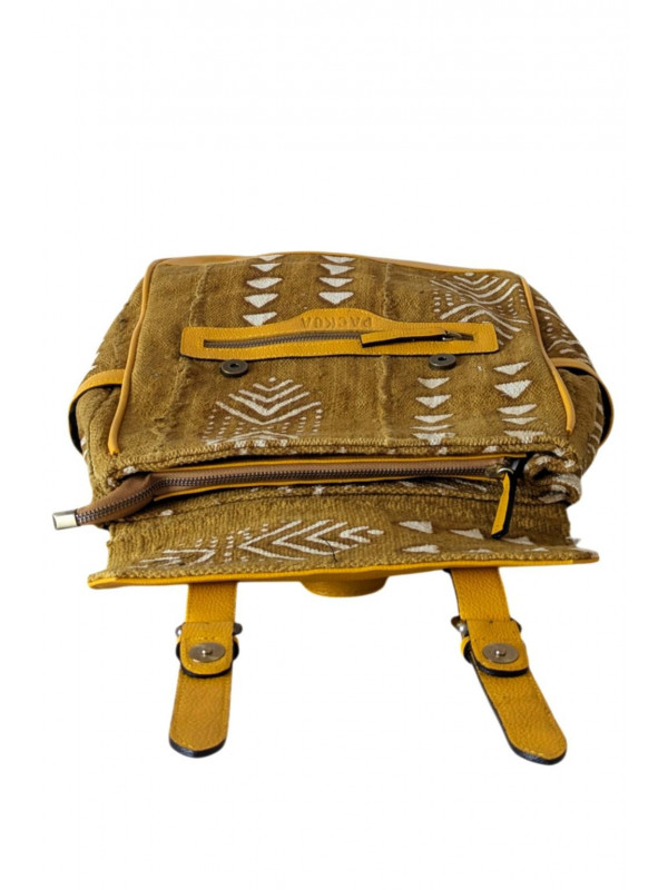 Sac à dos cuir & bogolan – Enya Édition Limitée | PACKOA