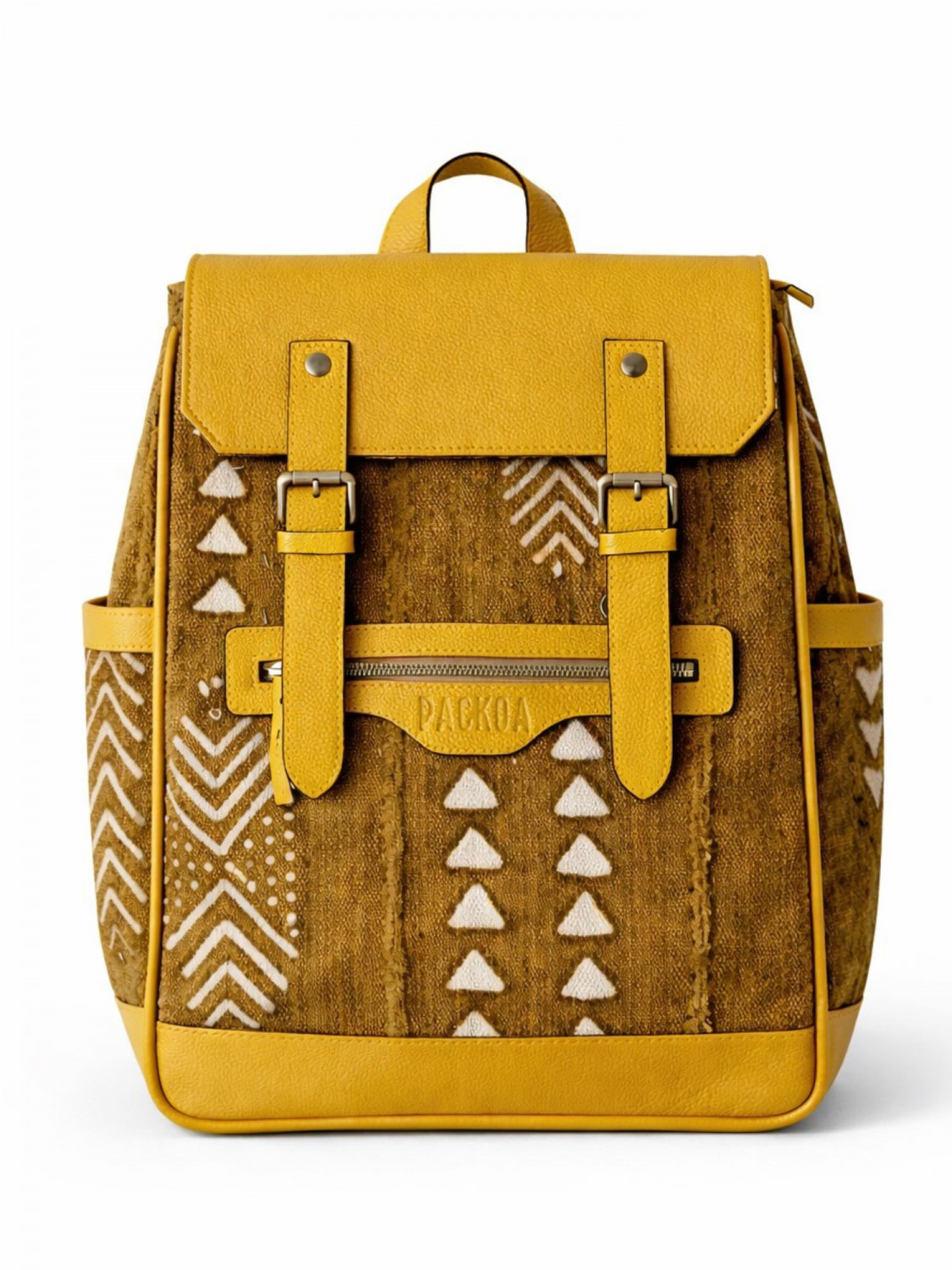 Sac à dos cuir & bogolan – Enya Édition Limitée | PACKOA