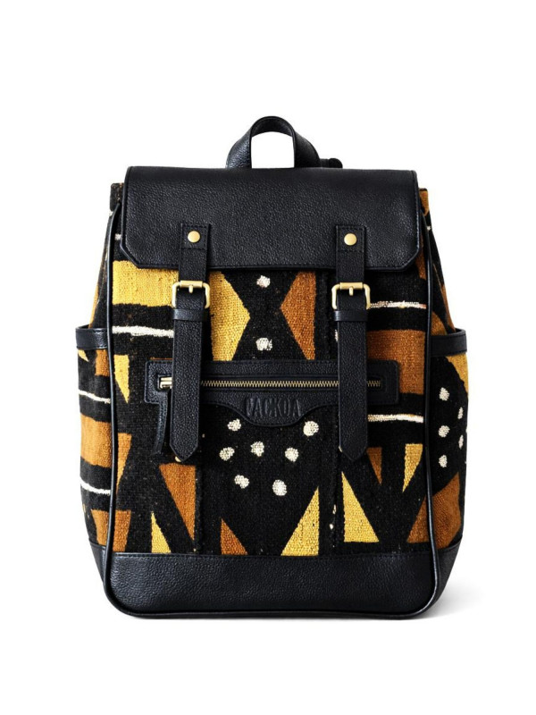 Sac à dos cuir & bogolan – Luma Édition Limitée | PACKOA