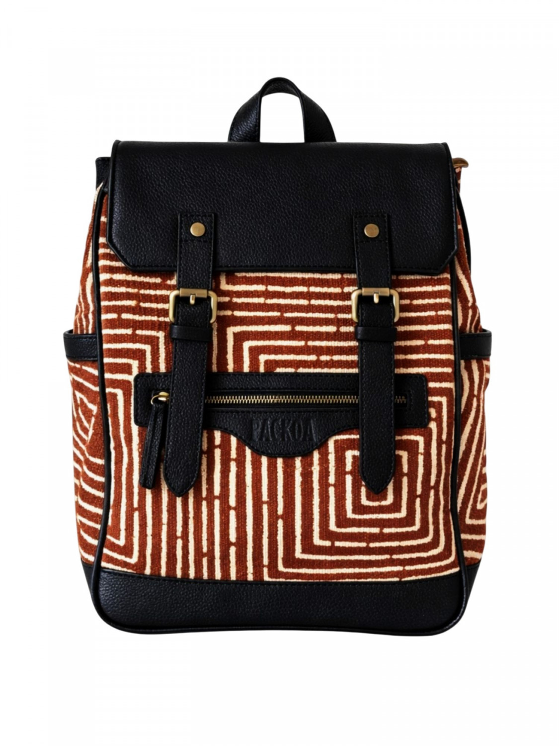 Sac à dos cuir & bogolan – Iba Édition Limitée | PACKOA